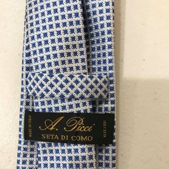A. Picci Seta Di Como Made in Italy 100% Silk Tie - Picture 3 of 4